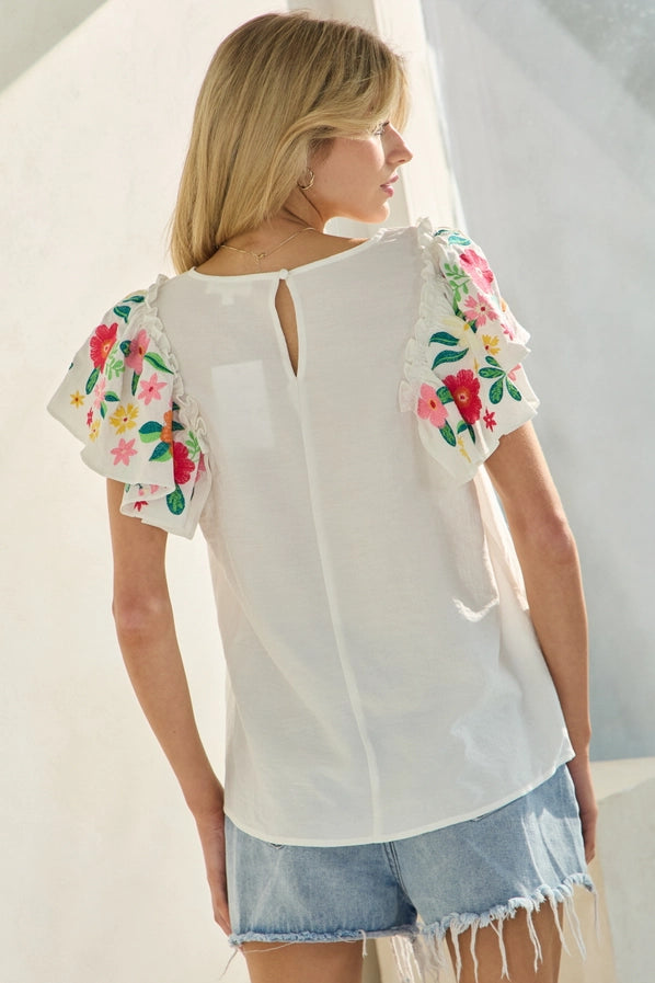 Plus Crinkled Solid Fabric Blouse