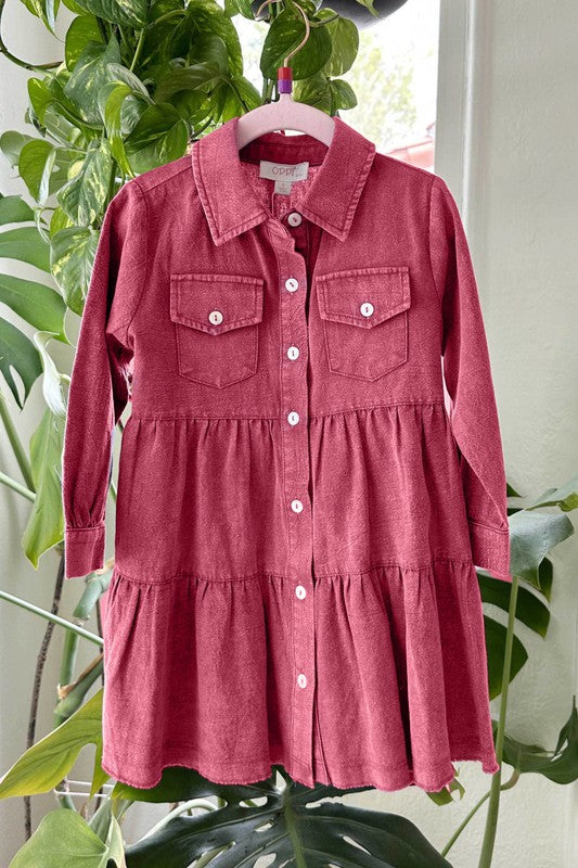 Kids Washed Mini Dress