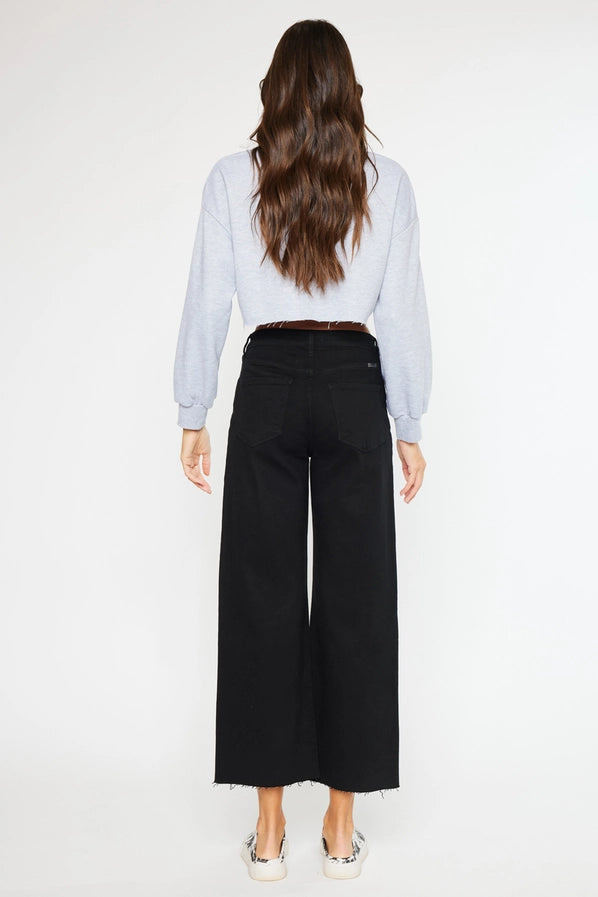 High Rise Crop Wide Leg JEANS-