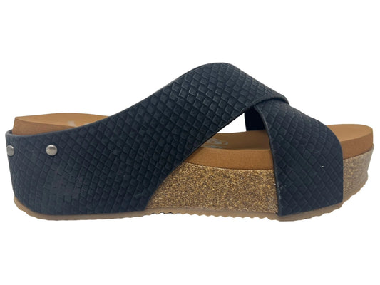 Hero - Womens Slip On Sandal with Platform Cushioned Wedge